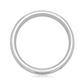 Brushed Finish Men's Round Stones Wedding Band 2